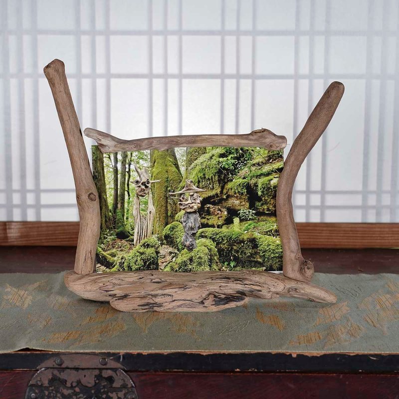 流木相框 照片框 照片架 木框 流木艺术 木质摆饰 自然艺术 101 - 画框/相框 - 木头 咖啡色