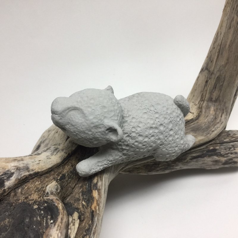 水泥慵懒小豹 - 摆饰 - 水泥 灰色