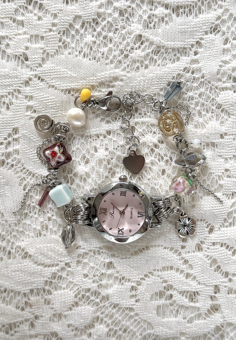 手表手链 — 樱花 - 手链/手环 - 其他材质 粉红色