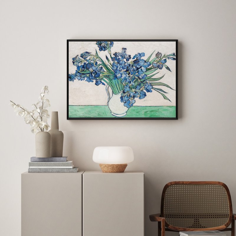 梵谷_鸢尾花I -  梵谷系列挂画/大师名作系列/风景挂画 - 海报/装饰画/版画 - 其他材质 蓝色
