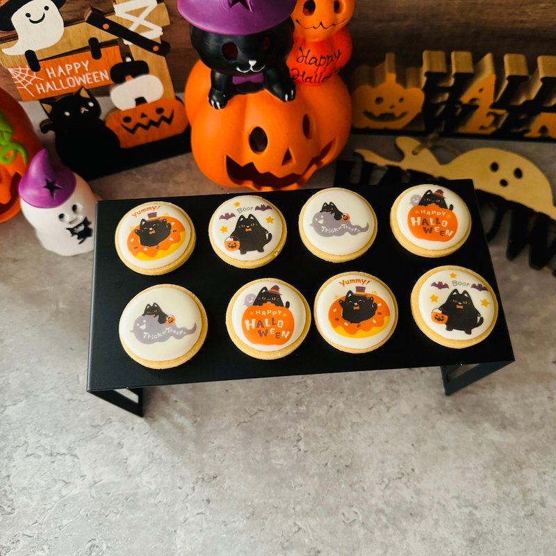派对点心 | 来店礼 | 万圣节糖霜饼干 (10片) - 手工饼干 - 新鲜食材