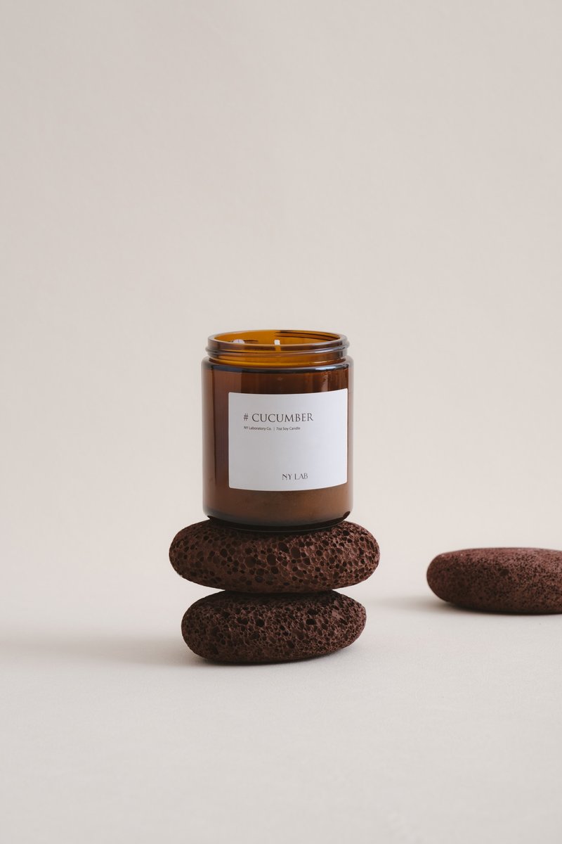 NY LAB 纽约实验室 手工香氛蜡烛 Cucumber伯爵黄瓜 7oz - 蜡烛/烛台 - 其他材质 白色
