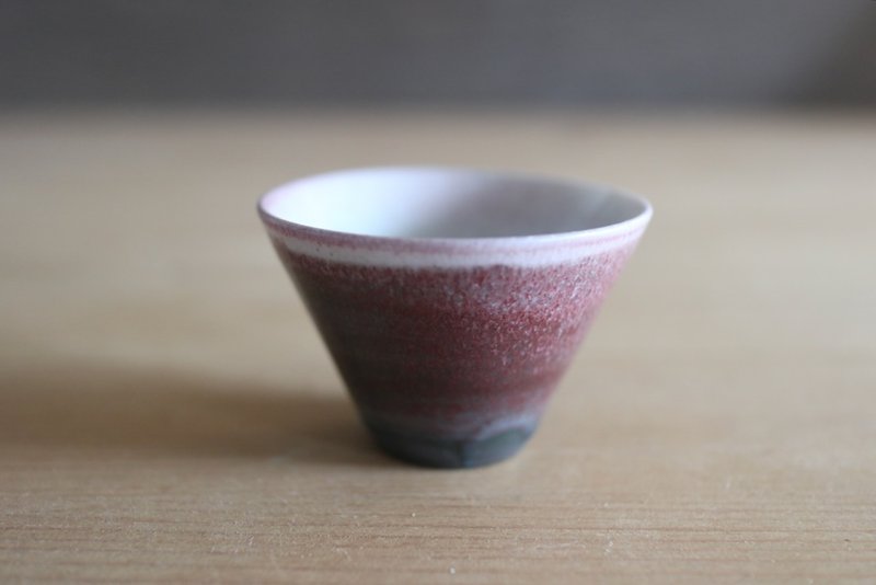 柴烧墨纹云品茗杯 - 茶具/茶杯 - 瓷 红色