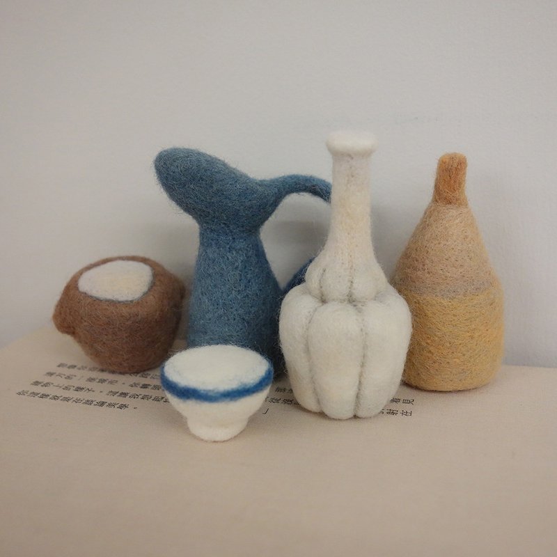 羊毛毡【针毡】寻找你的莫兰迪时刻—雕塑 - 编织/羊毛毡/布艺 - 羊毛