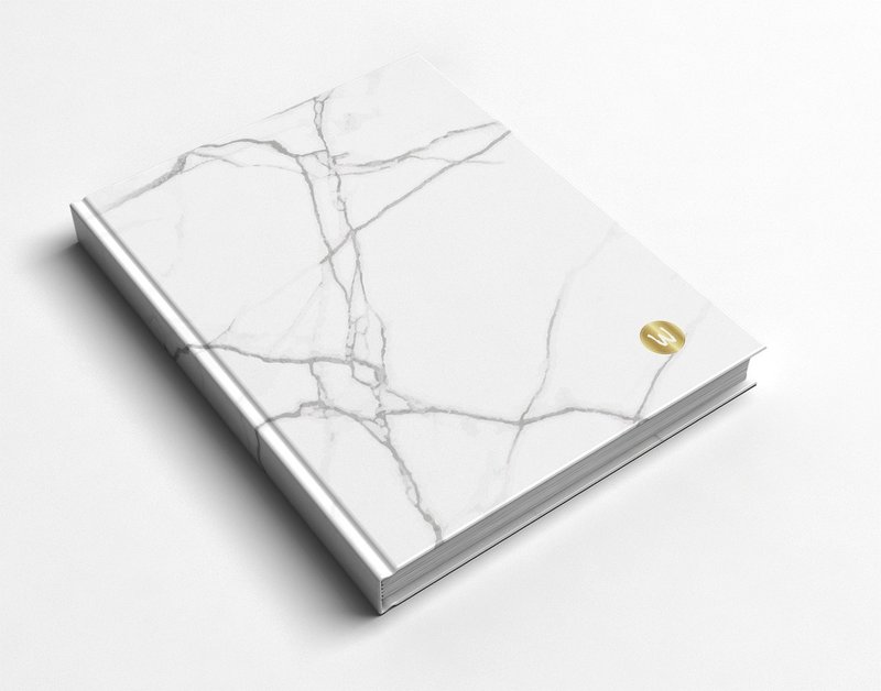 质感系大理石手工书/笔记本/手帐/日记本-洛可可草莓 WELKIN礼物 - 笔记本/手帐 - 纸