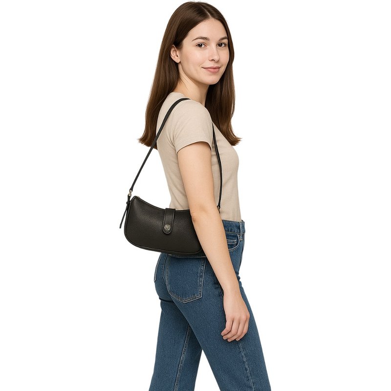 CROSS 限量1折 顶级小牛皮肩背包斜背包 全新专柜展示品 - 侧背包/斜挎包 - 真皮 黑色