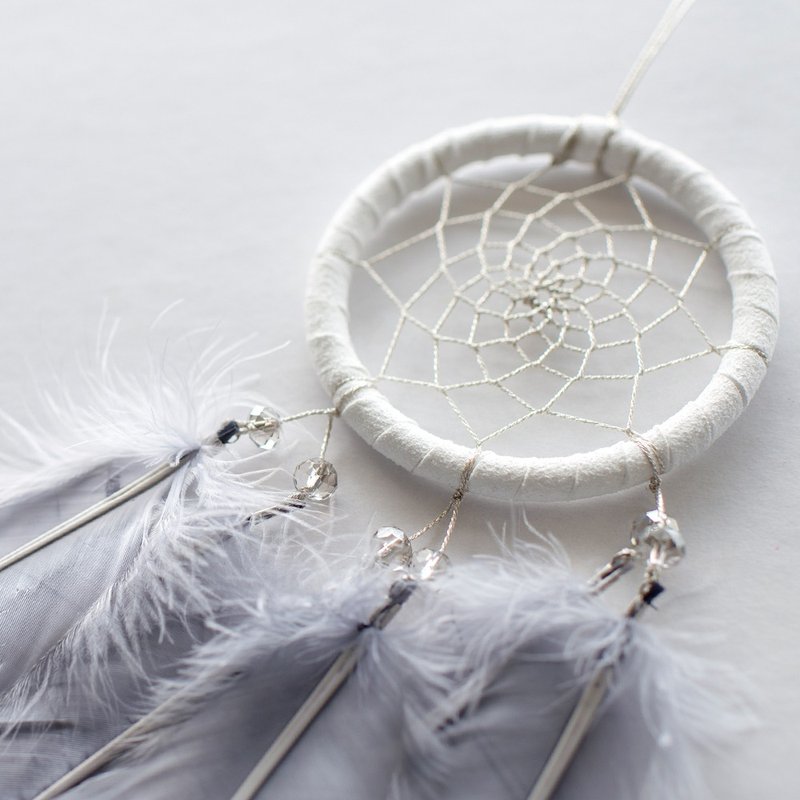 捕梦网材料包 8cm - 简单银灰 -  情人节礼物 交换礼物 - 其他 - 其他材质 灰色