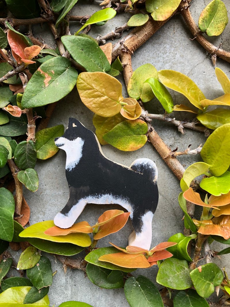 柴犬-彩绘积木DIY材料包 - 插画/绘画/写字 - 木头 咖啡色