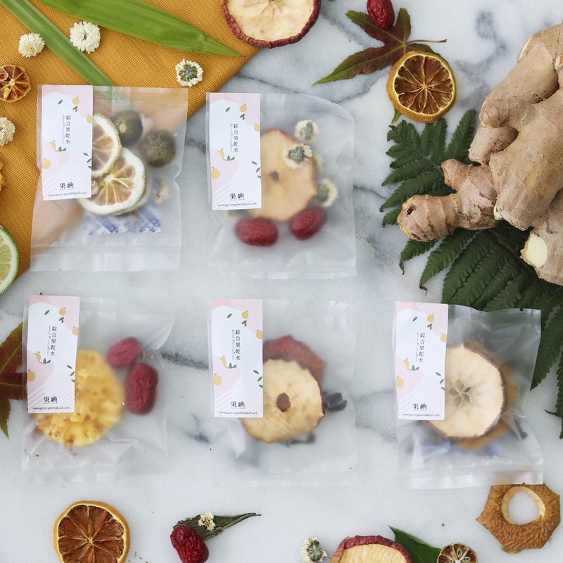 【100%台湾果干水】汉方养生系列│岛屿果干水 - 茶 - 新鲜食材 红色