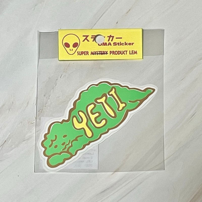 粉彩雪怪 Yeti 贴纸 - 贴纸 - 塑料