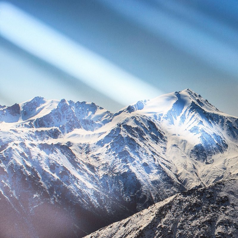 【微瑕特惠】【福利品】大雪山 - 卧室挂画/简约风/装饰画 - 海报/装饰画/版画 - 棉.麻 蓝色