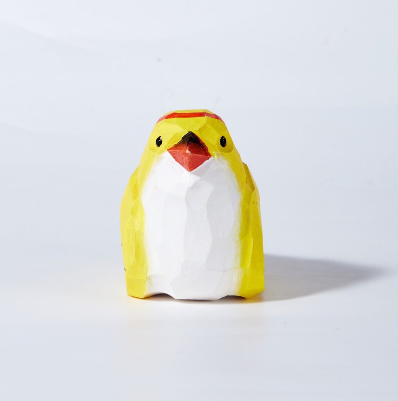 Aya 小鸟木雕 - 摆饰 - 木头 黄色