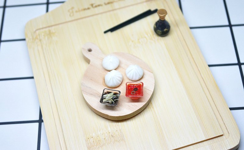 >>黏土系列 -包子- =>磁铁系列 #冰箱磁铁 #Fake Food - 冰箱贴/磁贴 - 粘土
