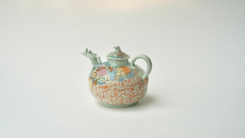 李大翙手绘影青瑞兽执壶 - 茶具/茶杯 - 瓷 白色