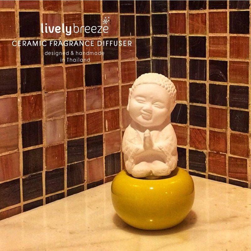 Little Monk Ceramic Diffuser - 摆饰 - 陶 黄色