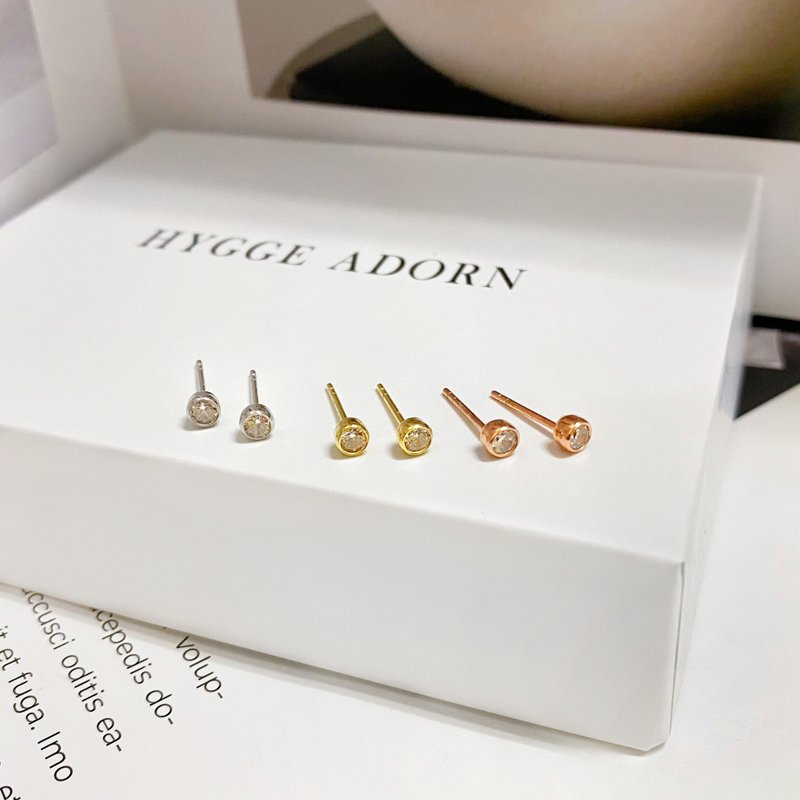 925纯银 | 简约10分包镶_耳环 - 项链 - 贵金属