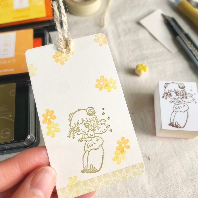 橡皮章【闪闪发光泥土小精灵印章】 - 印章/印台 - 其他材质 白色