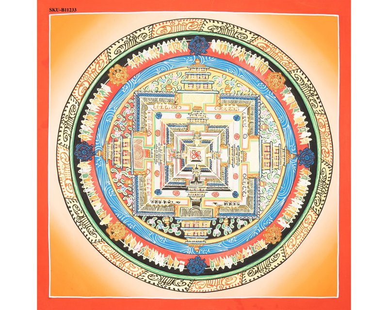 佛教时轮坛城艺术作品——手工西藏唐卡~ - 墙贴/壁贴 - 其他材质 多色