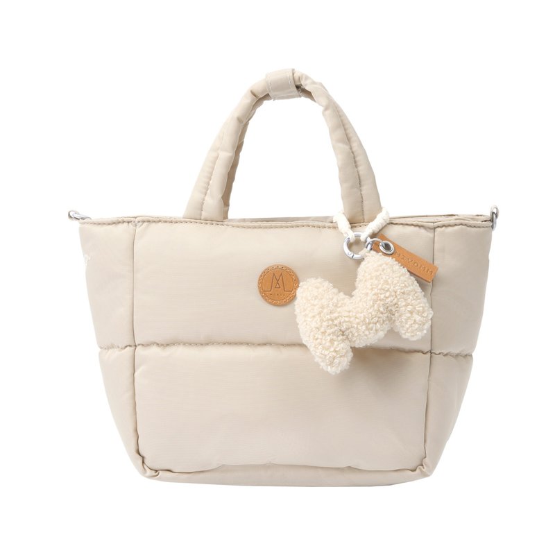 MORAL X MIYOMM 手提袋- 小号 迷你托特包 夹棉云朵小包 可配肩带 - 手提包/手提袋 - 环保材料