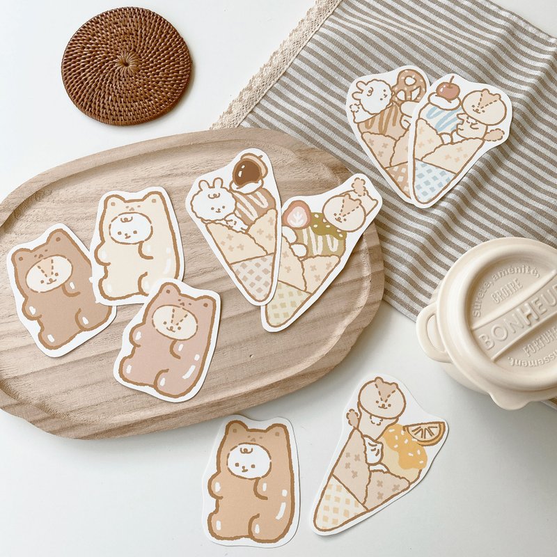 软绵绵的大贴纸三代/共9款/防水贴纸 - 贴纸 - 纸 多色