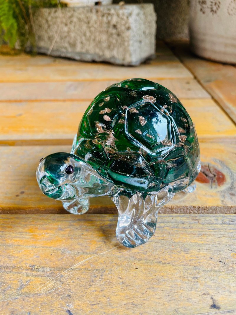 长寿乌龟 水晶玻璃 陆龟(大) - 摆饰 - 玻璃