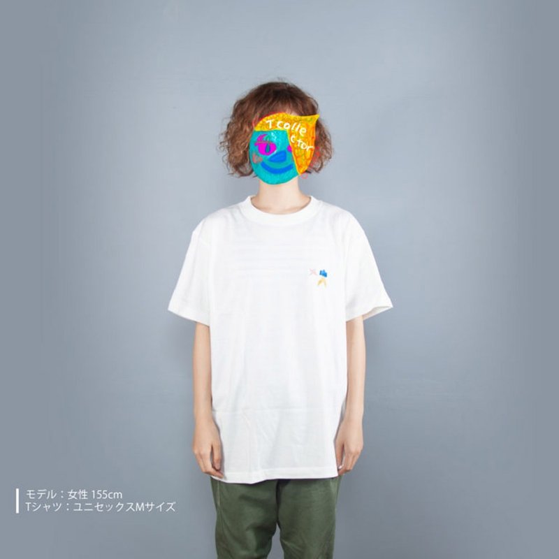 手裏剣 刺しゅう Tシャツ ユニセックスS~XXXLサイズ レディースS~L キッズ90~160cm Tcollector - 女装 T 恤 - 棉.麻 白色