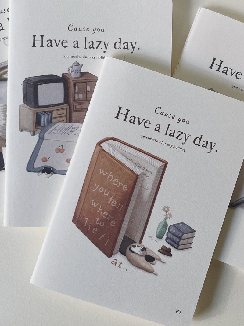Cause you have a lazy day _ 系列笔记本 - 笔记本/手帐 - 纸 白色