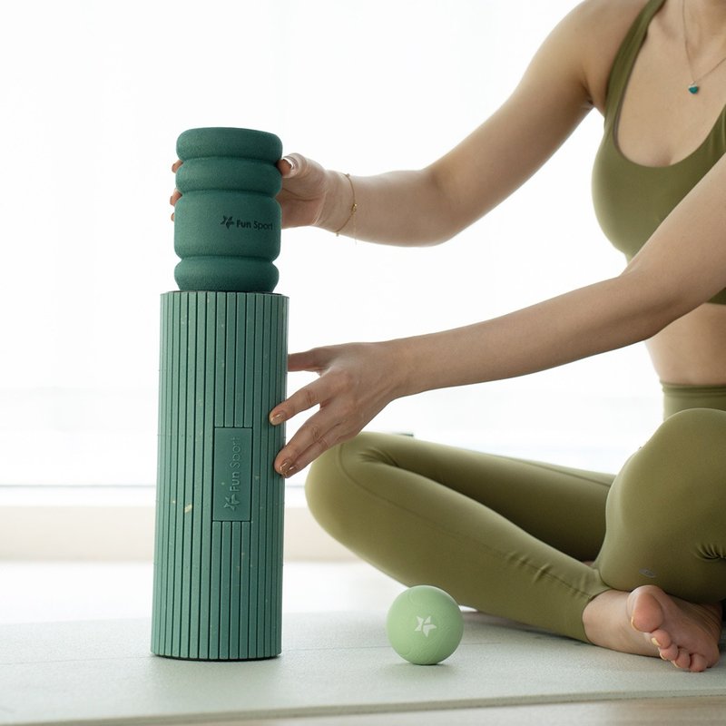 Fun Sport-绿能浩克-筋膜修复-滚筒-滚棒-按摩球 - 运动/健身用品 - 其他材质 绿色