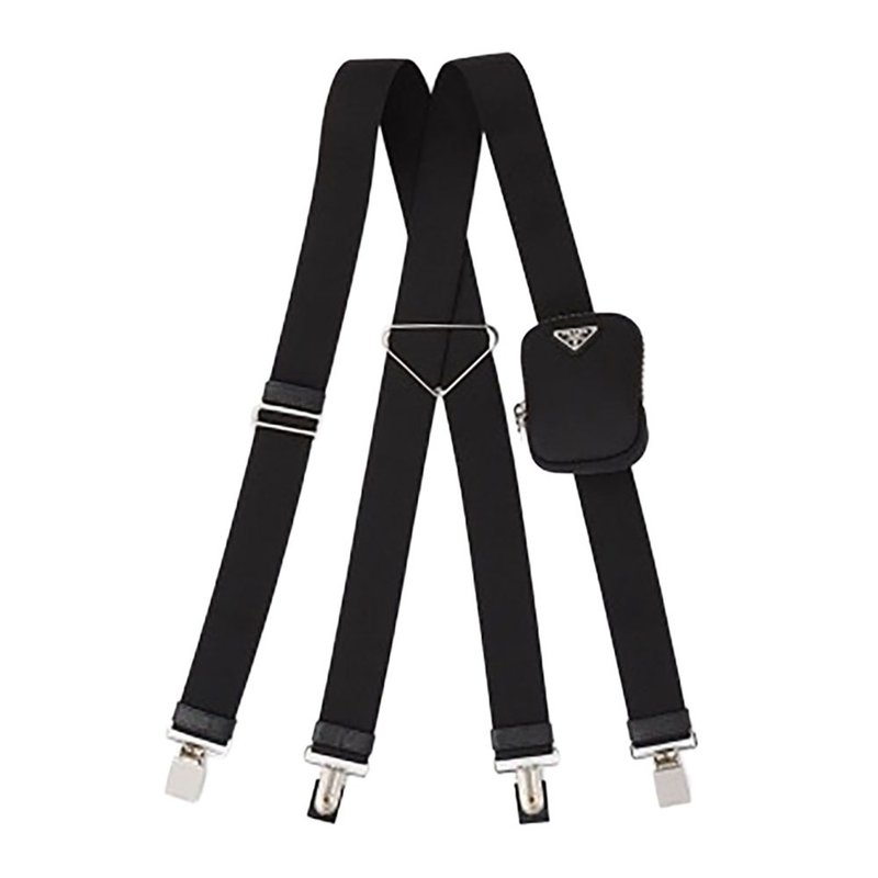 PRADA Bretelles pour Costume Masculin - 皮带/腰带 - 聚酯纤维 黑色