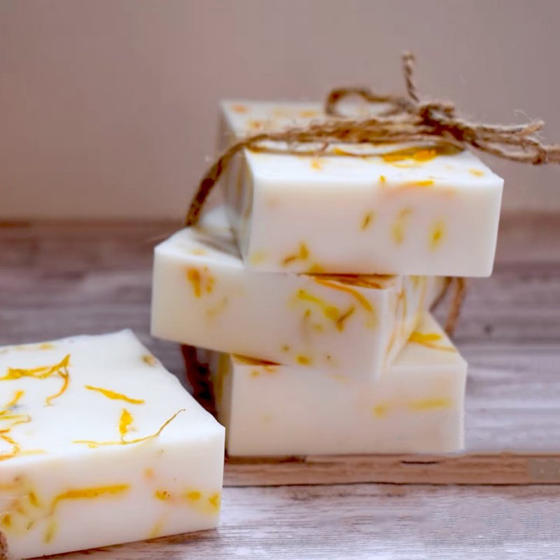 天然冷制金盏花抗敏功能皂工作坊 Cold Process Calendula Soap - 蜡烛/香氛 - 其他材质