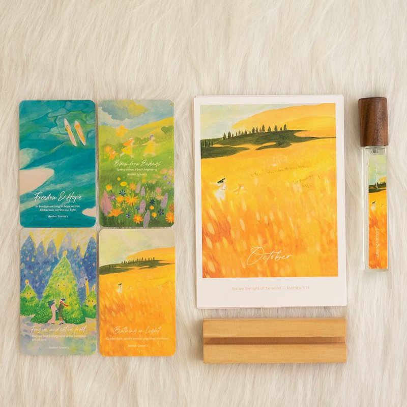 黑茶香雾×插画桌历卡组 Light of Dusk - 年历/台历 - 纸