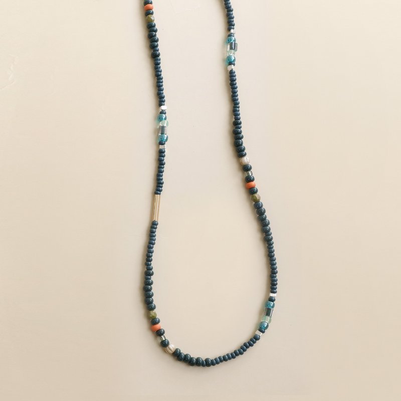 霞光星河 Glow of Galaxy  | 手工串珠项链 - 项链 - 其他材质 多色