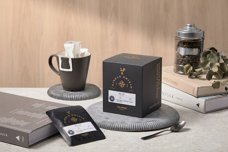 肯尼亚 丸豆 | 深焙 | 水洗 | 挂耳10入 - 咖啡 - 新鲜食材 黑色