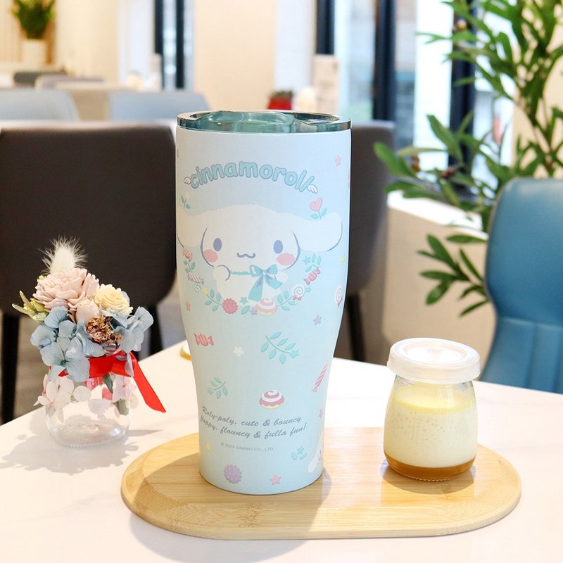 【Sanrio 三丽鸥】不锈钢真空酷乐杯 冰霸杯900ml-大耳狗 - 保温瓶/保温杯 - 不锈钢 蓝色