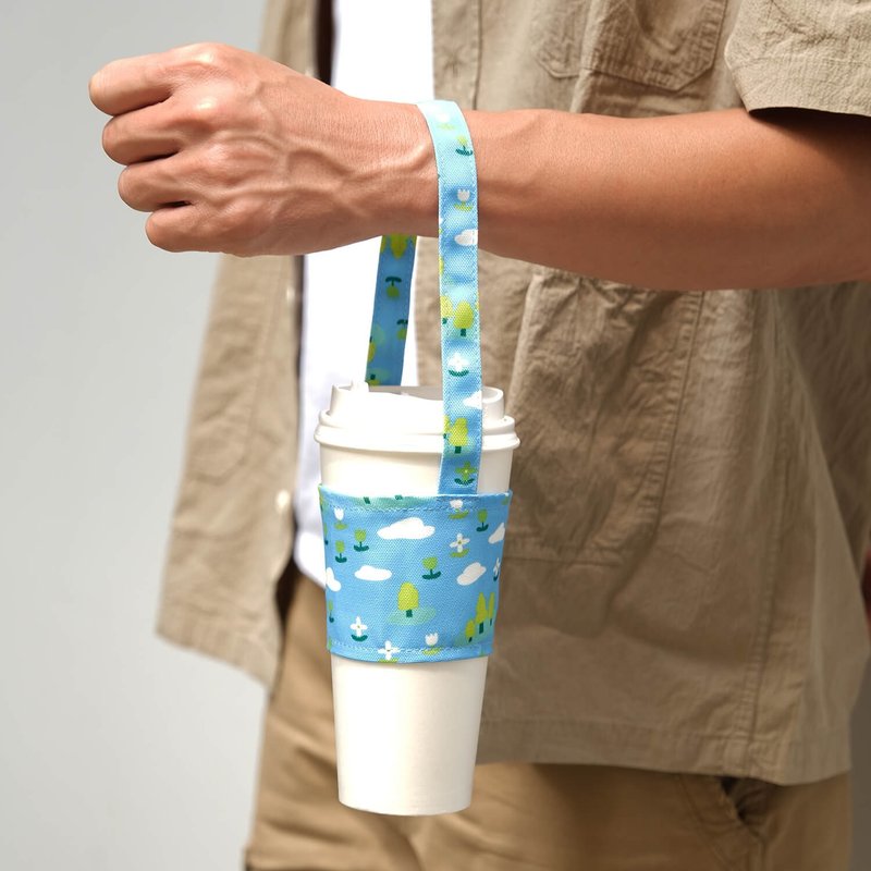 【锦源兴】围篱扣环饮料提袋 l 环保 折叠式 可吊挂 礼物 夏天 - 随行杯提袋/水壶袋 - 其他人造纤维 多色