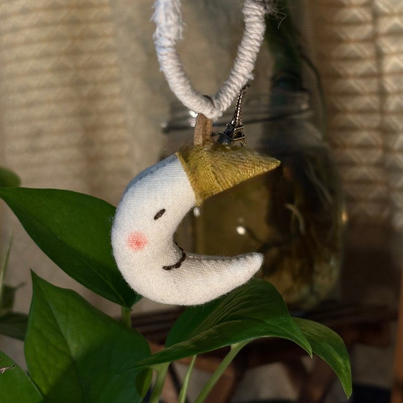 森雾系列之月儿弯弯 - 长链 - 棉.麻 白色