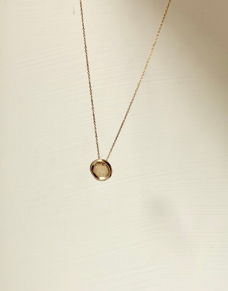 14K 纯K金-封蜡字母项链 - 项链 - 其他金属 金色