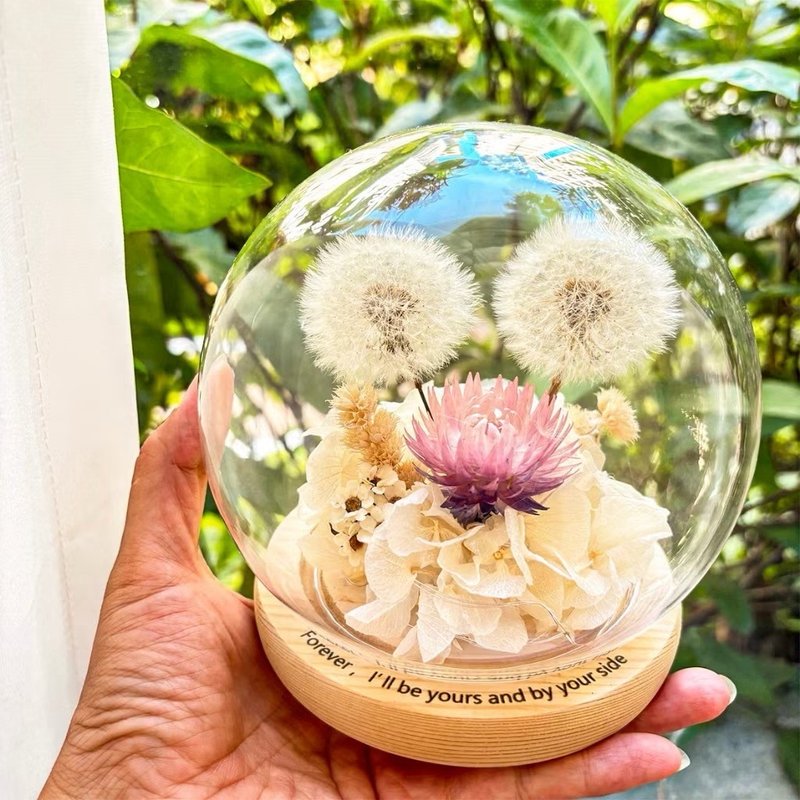 【花盅加购】彩色文字印制服务 不单售 请搭配主商品 - 干燥花/捧花 - 木头 咖啡色