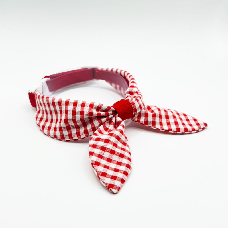 EllaWangDesign Flight Attendants Scarf 宠物 空服员 格纹 颈圈 - 项圈/牵绳 - 棉.麻 多色
