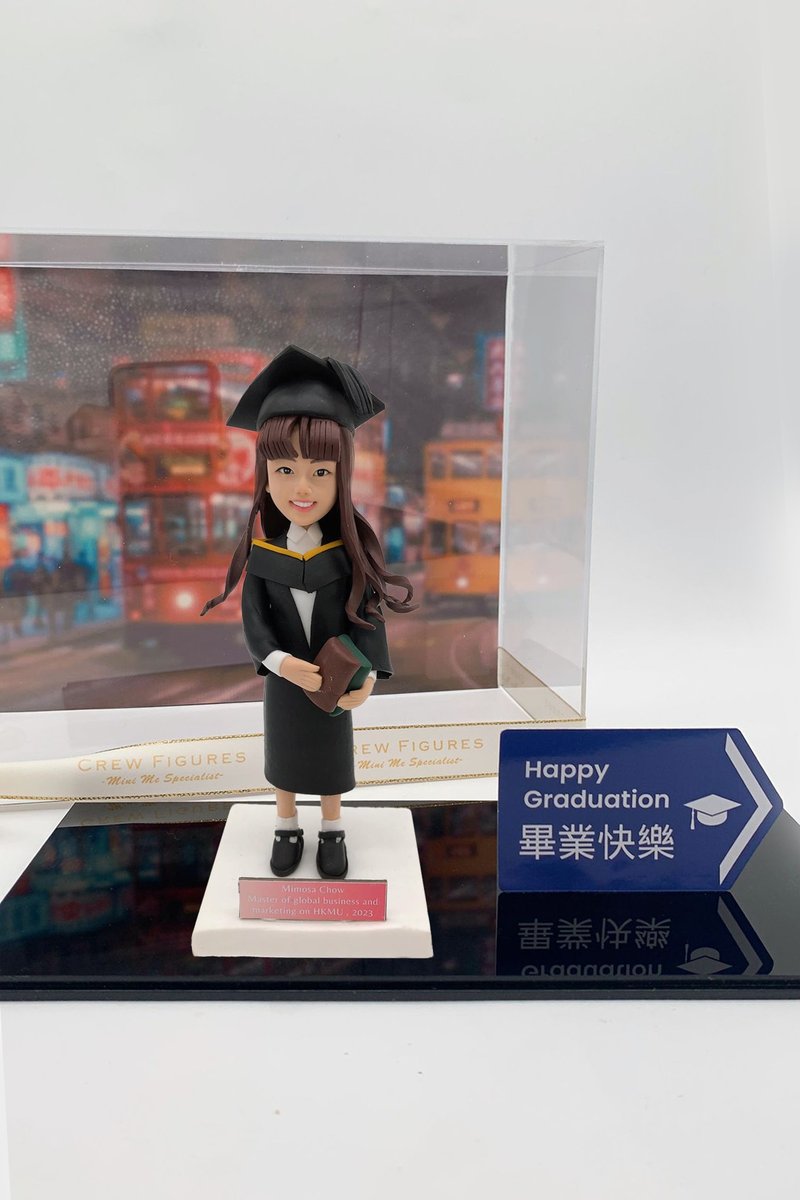 人生道路指示牌 场景 毕业人像公仔、毕业礼物 Road sign to Li - 陶艺 - 陶 多色