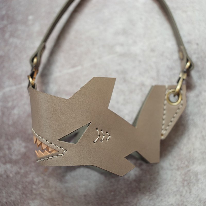 无边无际的海洋。灰色 鲨鱼 饮料杯 咖啡杯 杯套 提袋 - 随行杯提袋/水壶袋 - 真皮 灰色