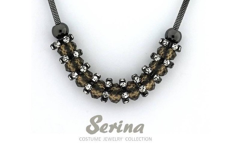 Serina 设计轻珠宝--- 闪曜 - 项链 - 其他金属 黑色