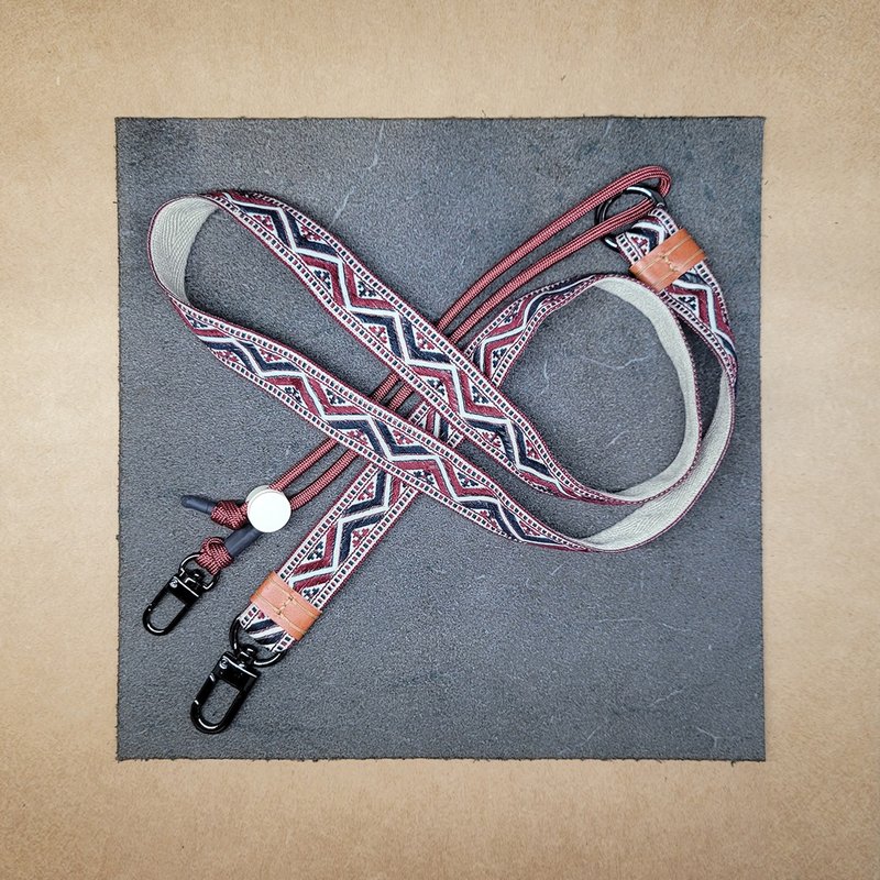 手机挂绳 万用背带 相机背带  可拆式 - 挂绳/吊绳 - 其他人造纤维 红色