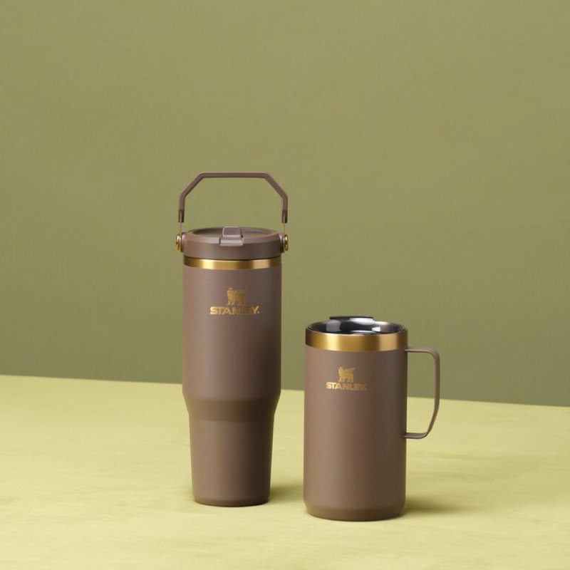 STANLEY 经典系列 IceFlow 手提吸管杯2.0 0.88L / 深焙美式 - 保温瓶/保温杯 - 不锈钢 多色