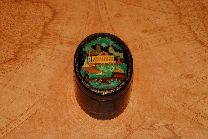 圣彼得堡的白夜漆盒俄罗斯装饰艺术 - 摆饰 - 其他材质