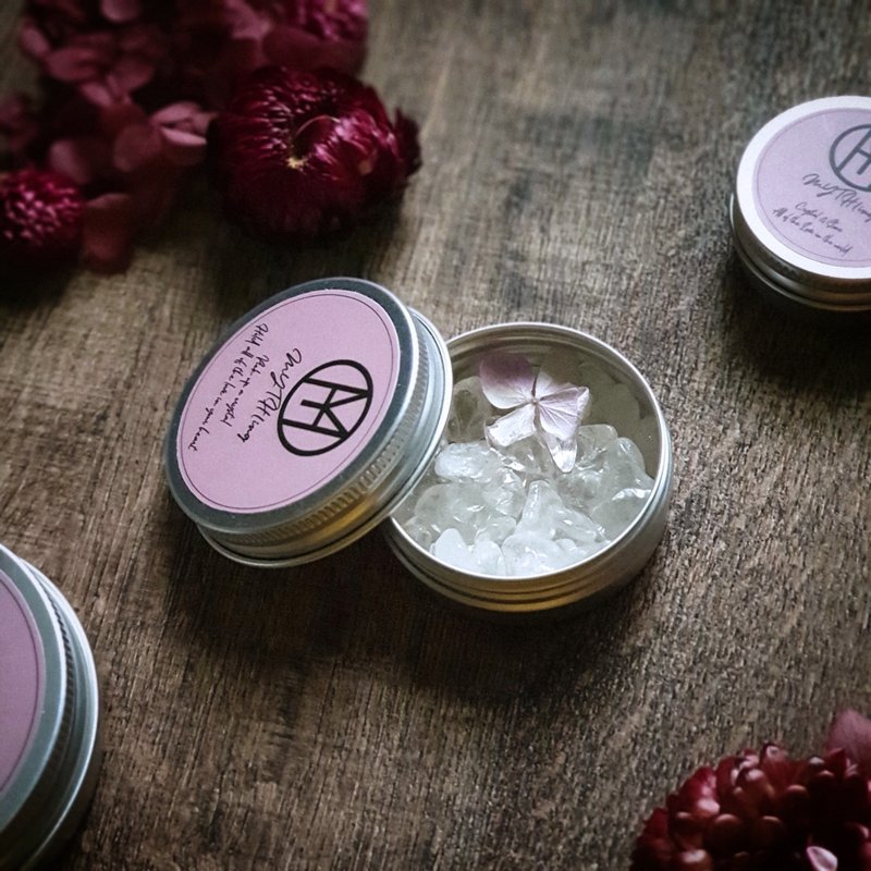 MYTH(ing 严选天然白水晶净化收纳盒(M - 戒指 - 水晶 透明