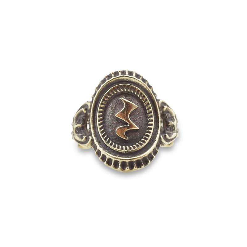 四分休止符戒指 - 戒指 - 铜/黄铜 金色