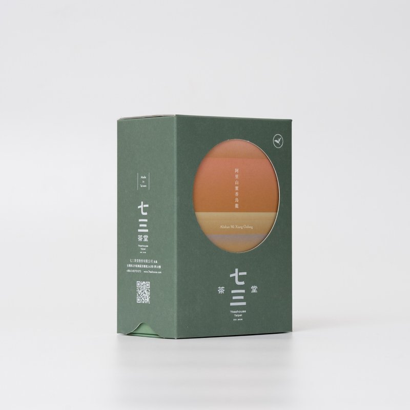 七三茶堂 精品原叶丨阿里山蜜香乌龙 75g–精装盒 - 茶 - 纸 绿色