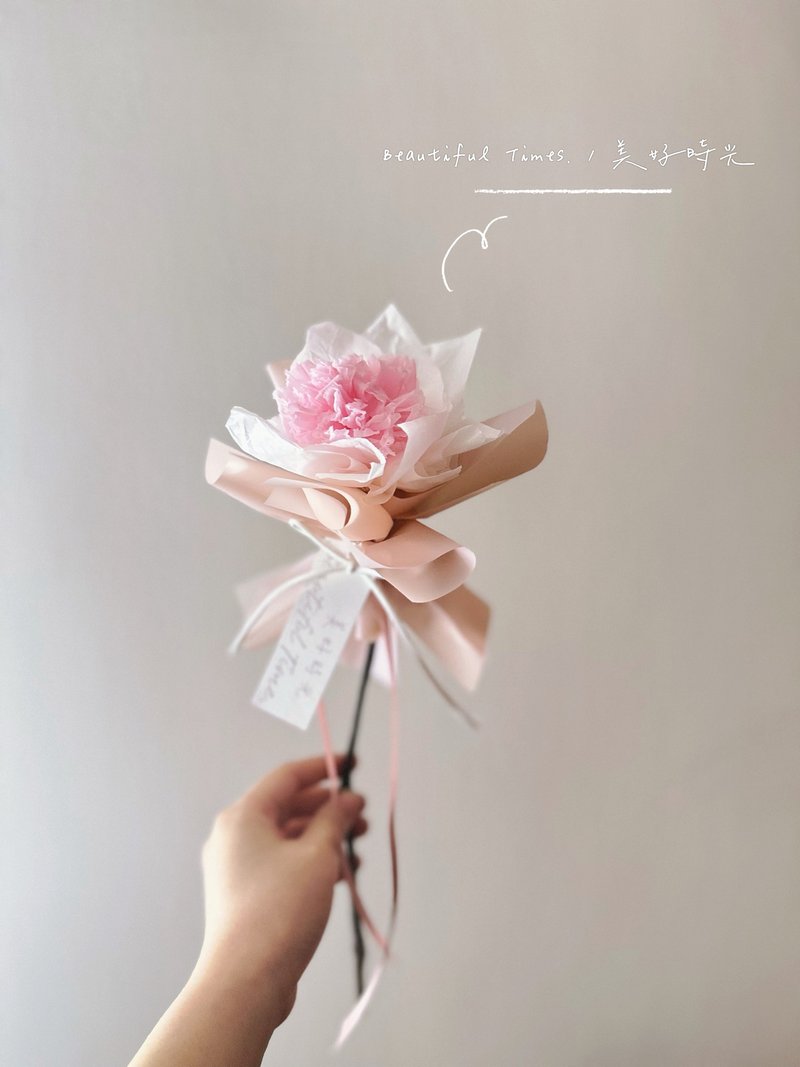 唯一 | 单支永生花、单支玫瑰花束、单支康乃馨花束 - 干燥花/捧花 - 植物.花 多色
