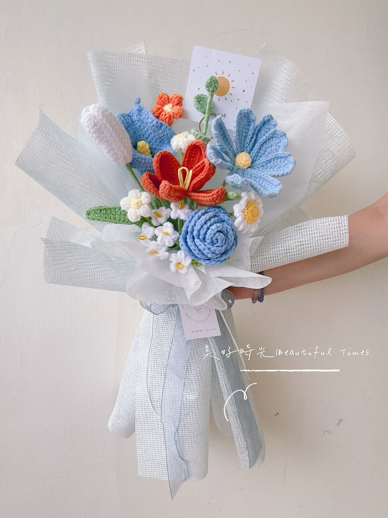 美好时光-编织花束、针织花束、编织 - 玩偶/公仔 - 其他材质 多色